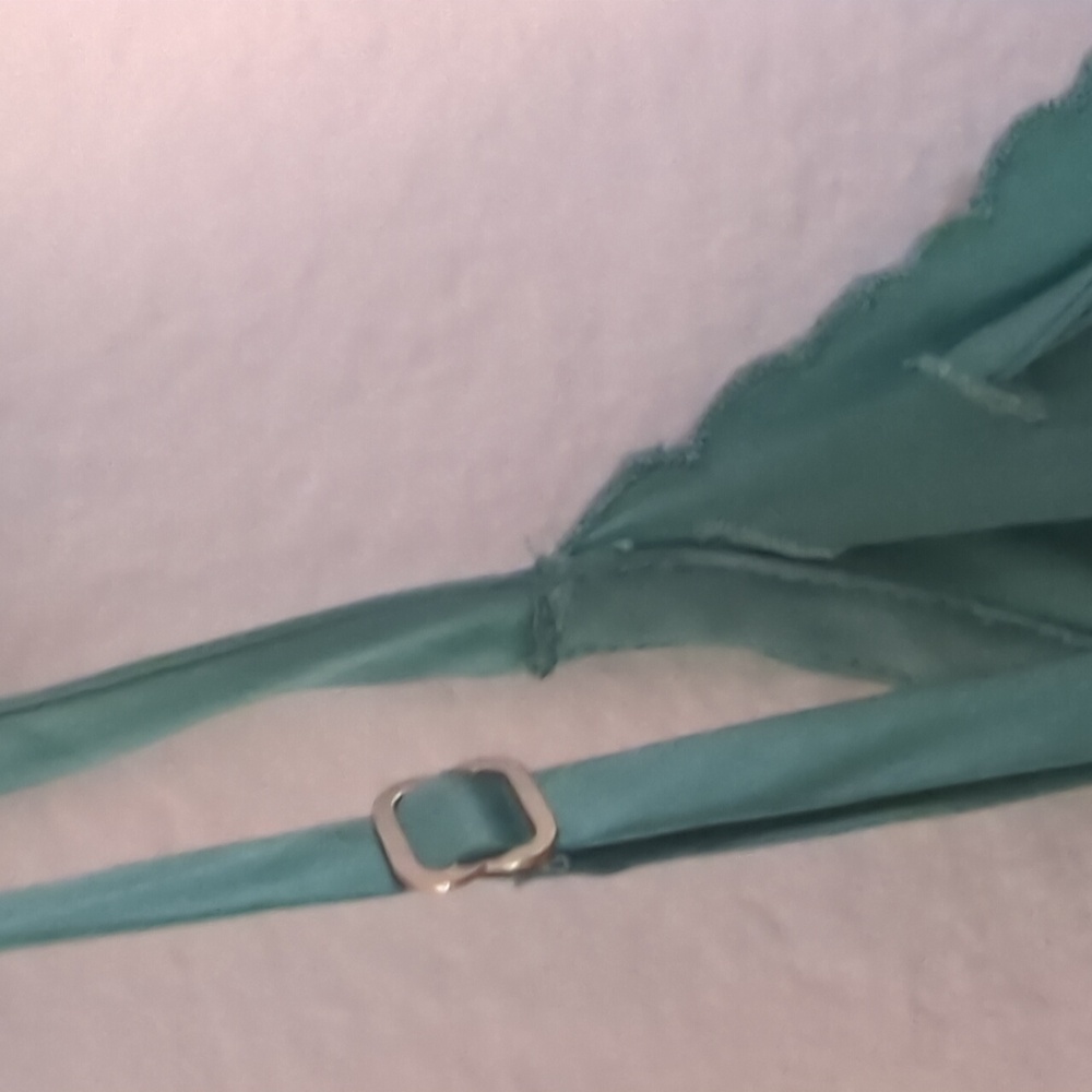 Betsey Johnson Silk Teal Lace Trim Dress - Picture 10 of 10